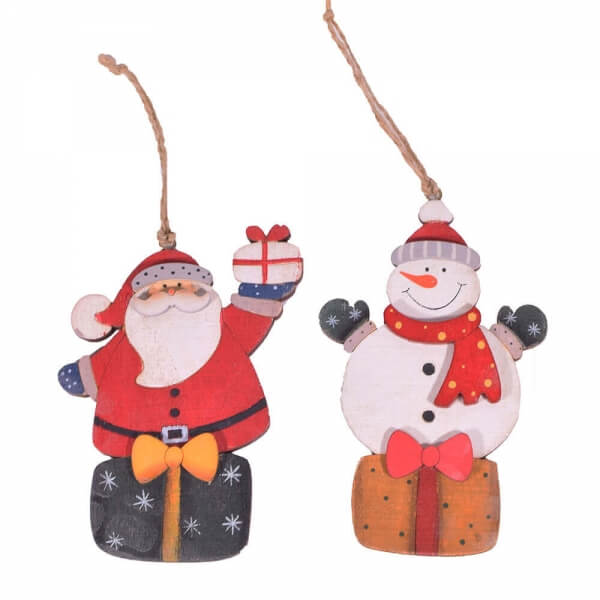 χριστουγεννιάτικα-στολίδια-αϊ-βασίλης-χιονάθρωπος-σετ-των-2-giftland