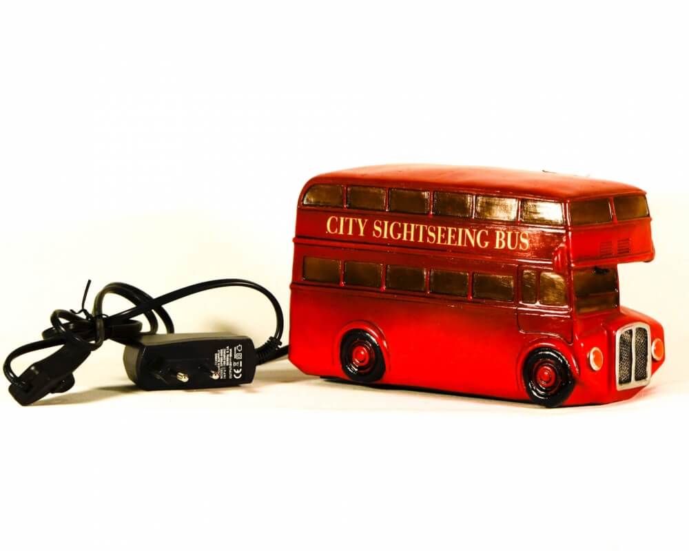 Φωτιστικό διώροφο λεωφορείο Λονδίνου με LED φωτισμό -13120