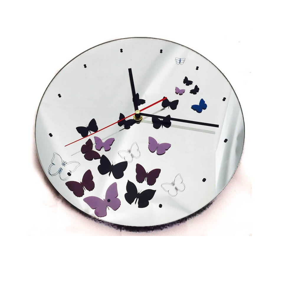 ρολόι-τοίχου-καθρέπτης-πεταλούδες-giftland