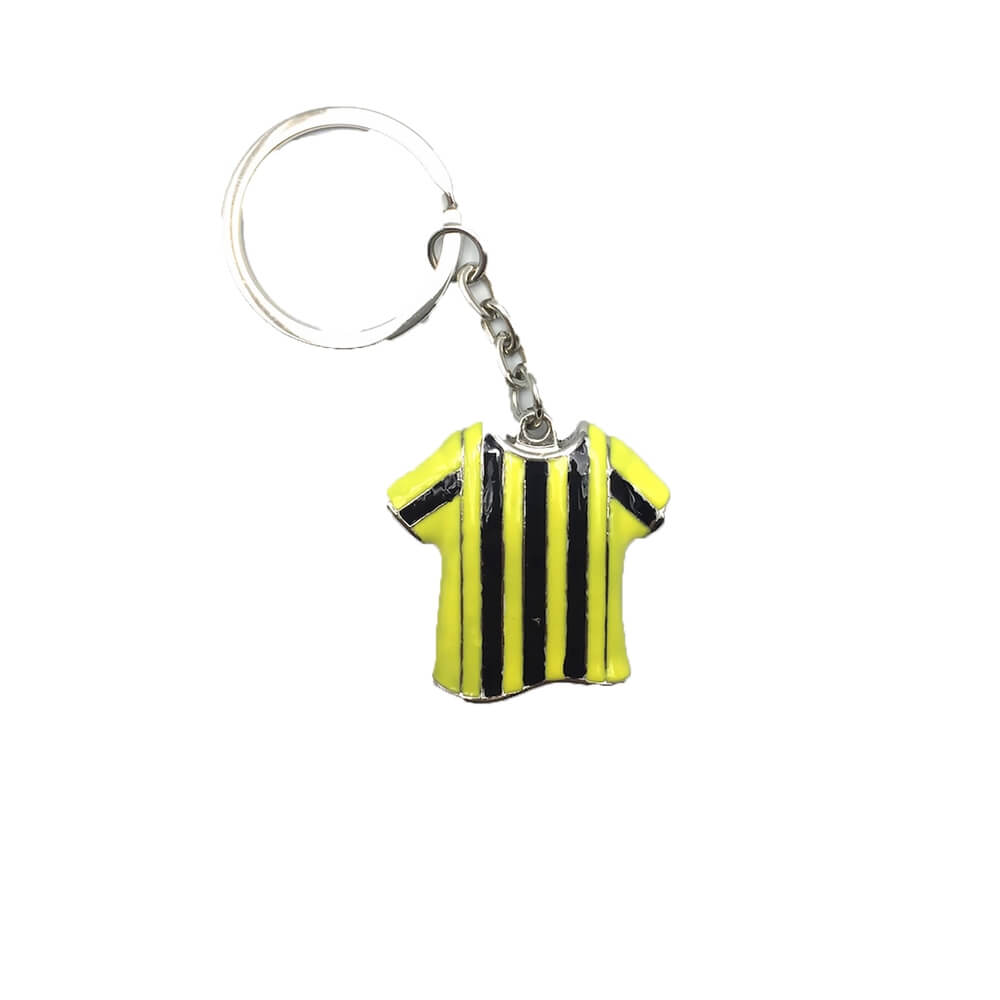 μεταλλικό-μπρελόκ-ποδοσφαιρική-φανέλα-κίτρινη-μαύρη-giftland