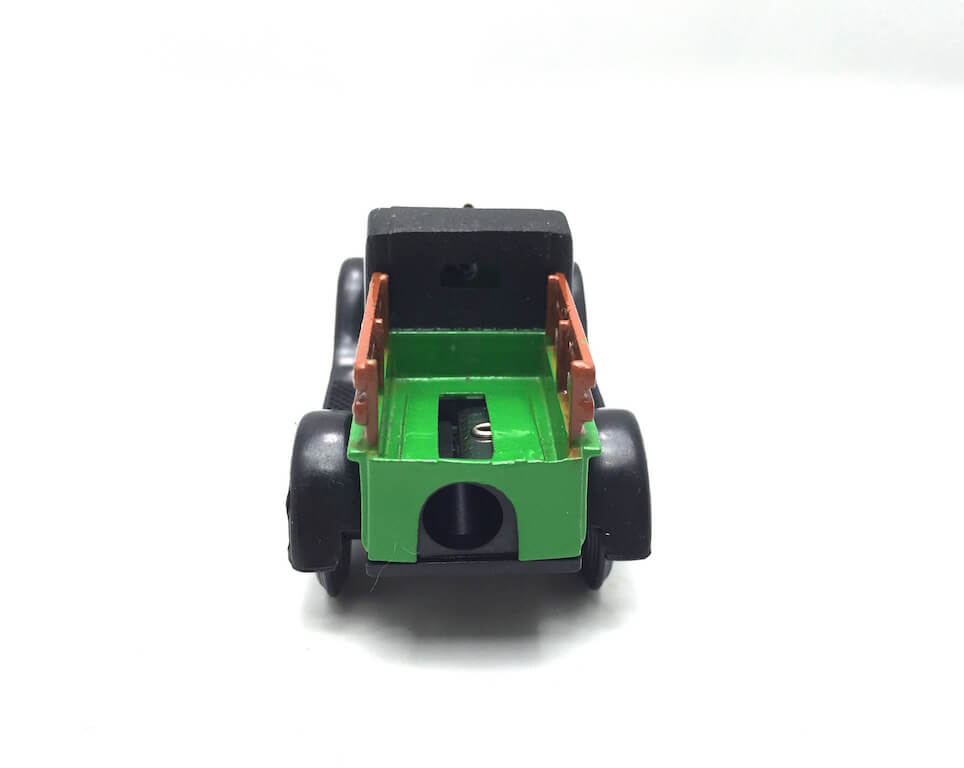 Ξύστρα μινιατούρα πράσινο φορτηγάκι με καρότσα-9955