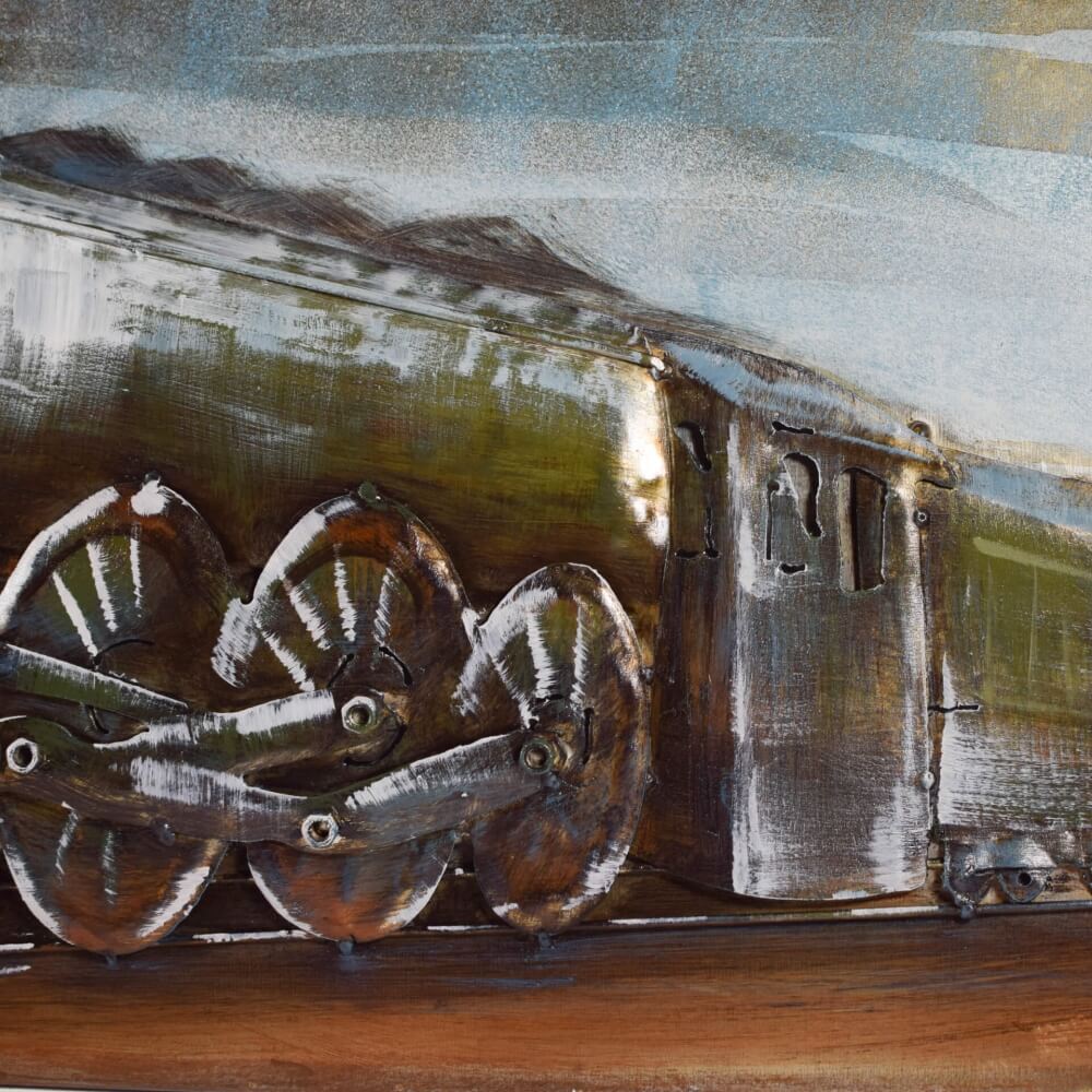 Μεταλλικός Πίνακας με Τρένο-13286