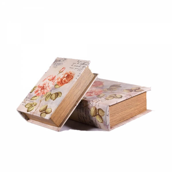 βιβλίο-κουτί-δερμάτινο-σετ-των-2-λουλούδια-27cm-giftland