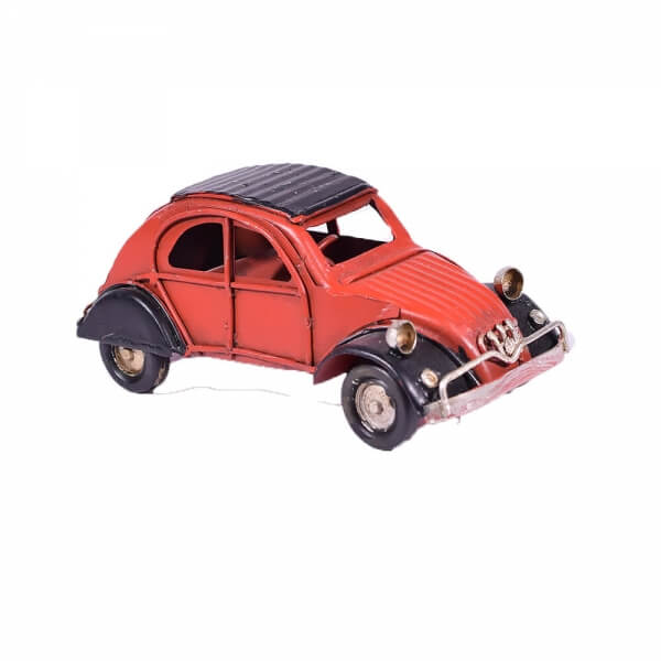 vintage-κόκκινο-αμάξι-ντεσεβώ-μινιατούρα-11cm-giftland