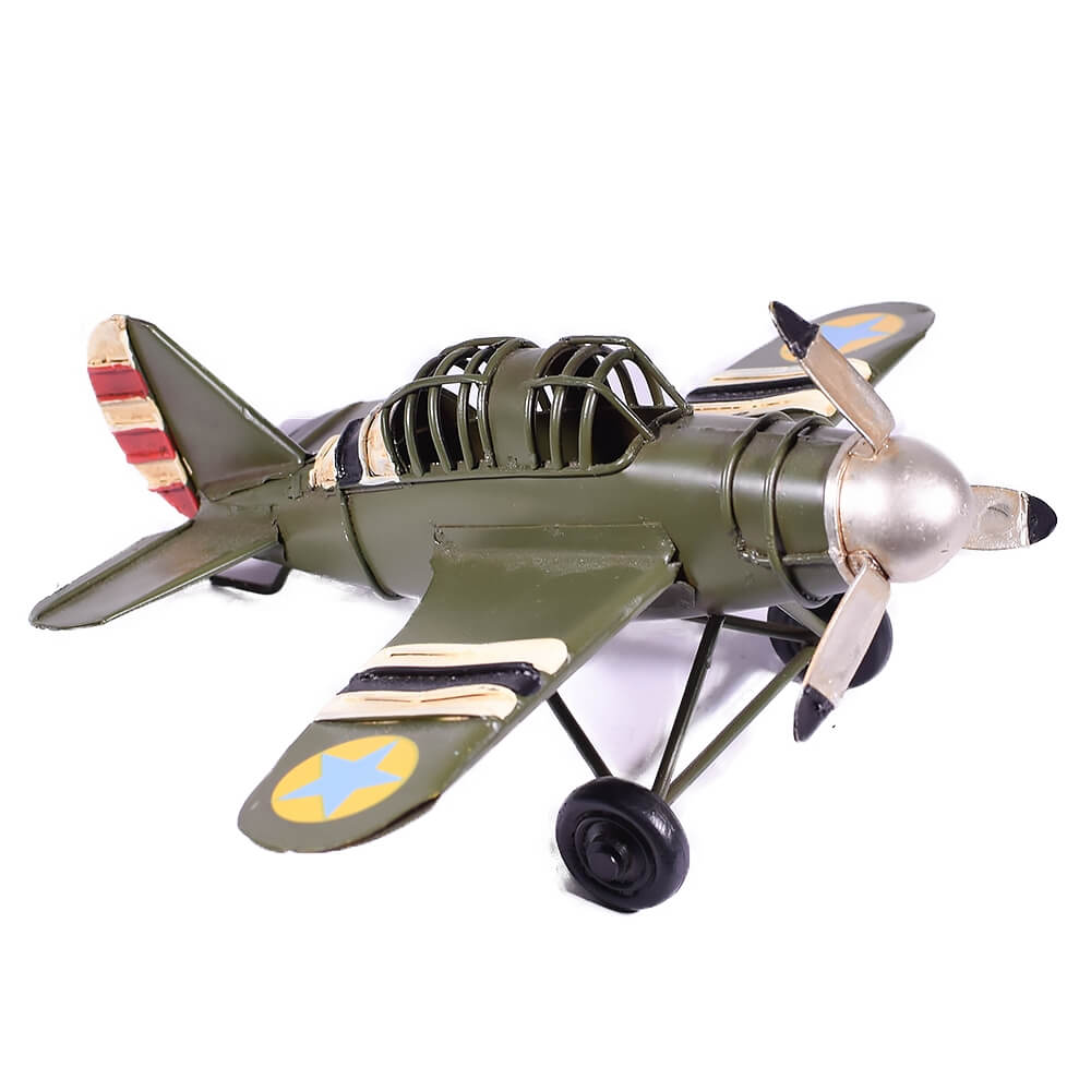 μινιατούρα-vintage-στρατιωτικό-αεροπλάνο-16cm-giftland