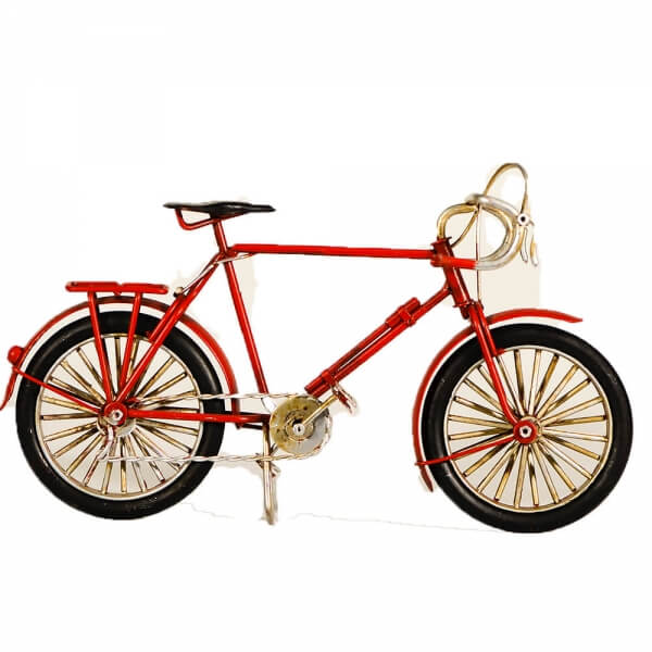vintage-μεταλλικό-κόκκινο-ποδήλατο-23cm-giftland