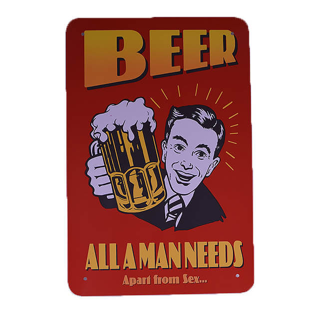 vintage-μεταλλικό-πινακάκι-beer-30cm-giftland