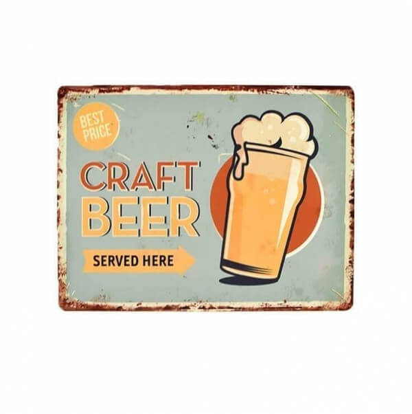 vintage-μεταλλικό-πινακάκι-μπύρα-craft-beer-33cm-giftland